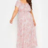 Robe Rose Maxi Imprimé Tropical Manches Courtes 1 Robe Rose Maxi Imprimé Tropical Manches Courtes -GrandeTendance Boutique 02cabf00 923a 41 137325 A
