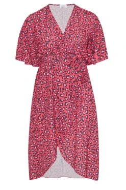 YOURS LONDON - Robe Rouge Cache-Coeur Léopard -GrandeTendance Boutique 03ee6f01 bdde 4a 161728 X