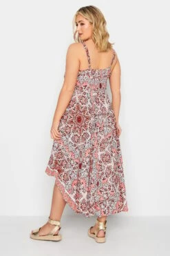 YOURS - Robe Rouge & Blanche Paisley Ourlet Roulanté -GrandeTendance Boutique 0482cc68 2fe7 4b 137347 C