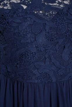 YOURS LONDON - Robe Bleue Marine Maxi En Mousseline Demoiselle D'Honneur -GrandeTendance Boutique 05d484d1 e25d 44 161003 S