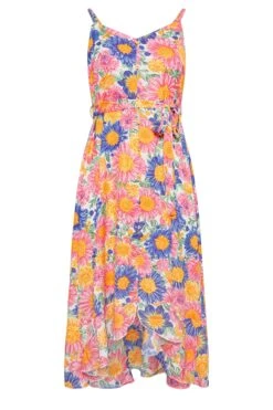 LIMITED COLLECTION - Robe Rose & Bleue Floral Midaxi Volanté -GrandeTendance Boutique 09192b0e 63ff 45 215497 X