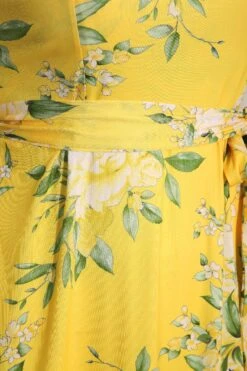 YOURS LONDON - Robe Jaune Floral Design Bardot -GrandeTendance Boutique 09231a2e 6e43 49 161530 Z
