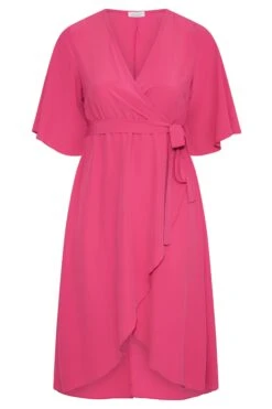 YOURS LONDON - Robe Rose Style Portefeuille -GrandeTendance Boutique 09a144d1 221c 4c 161384 F
