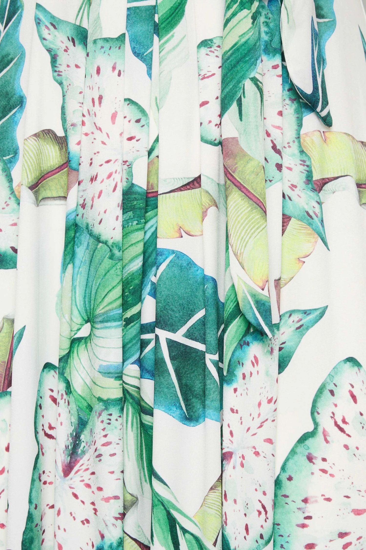 YOURS - Robe Maxi Cache-Coeur Blanche Imprimé Feuilles Volanté 7 YOURS - Robe Maxi Cache-Coeur Blanche Imprimé Feuilles Volanté – Image 5