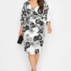 YOURS LONDON - Robe Noire & Blanche Floral Col V 2 YOURS LONDON - Robe Noire & Blanche Floral Col V -GrandeTendance Boutique 0bd9a19d 99b6 4a 162043 AR