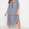 Robe Midi Bleue Petites Fleurs En Jersey -GrandeTendance Boutique 0c583f20 16da 43 301008 A