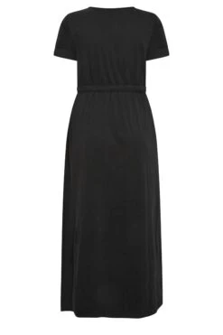 YOURS - Robe Noire Maxi Manches Courtes Design Uni -GrandeTendance Boutique 0d2c7b19 3ebf 41 137275 Y