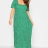 LIMITED COLLECTION - Robe Verte Maxi Design à Pois -GrandeTendance Boutique 0de8f705 51f8 4e 214444 A