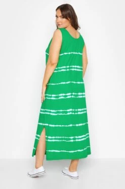 Robe Verte En Jersey Maxi Tie & Dye -GrandeTendance Boutique 0f2bd145 597e 47 137163 C