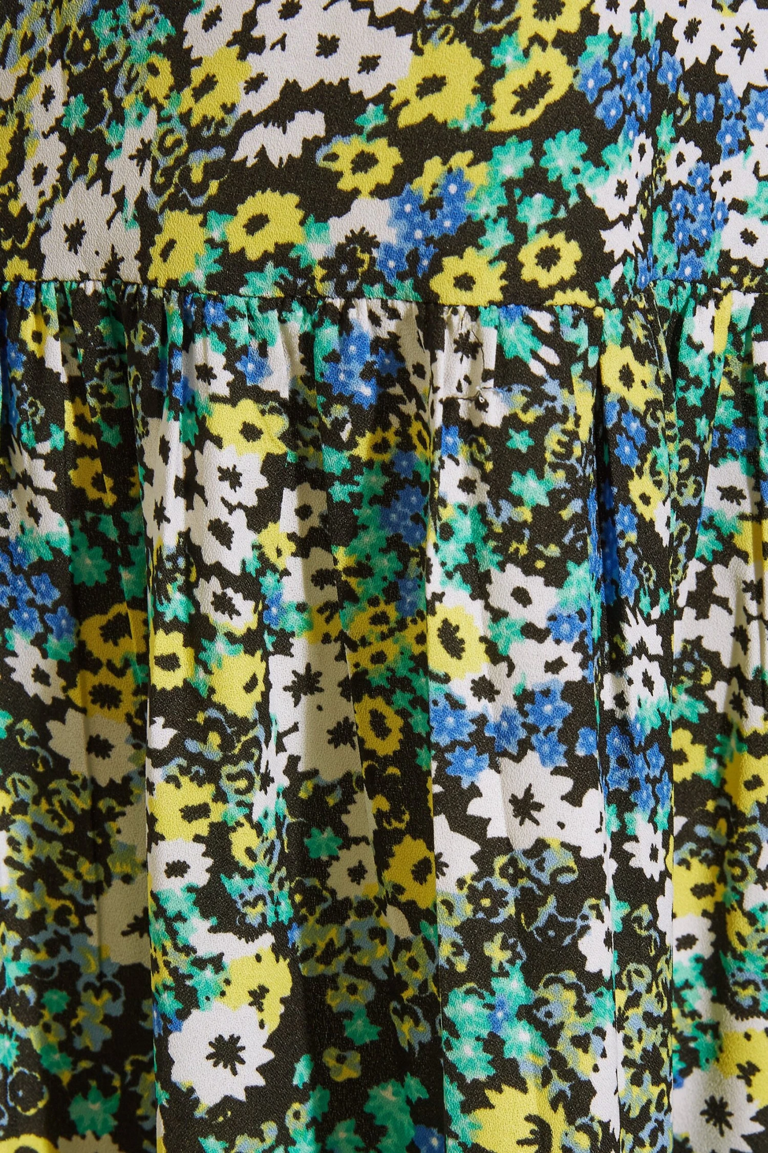 Robe Verte Multi-Floral Volanté En Maxi 7 Robe Verte Multi-Floral Volanté En Maxi – Image 5