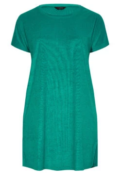 YOURS - Robe-T-Shirt De Plage Séchante Verte Turquoise -GrandeTendance Boutique 106bad0a 88b2 4a 150341 X