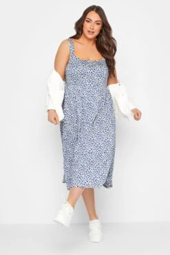 YOURS CURVE - Robe Bleue Floral Midaxi En Jersey 10 YOURS CURVE - Robe Bleue Floral Midaxi En Jersey -GrandeTendance Boutique 106d8599 5bd2 4a 302052 B