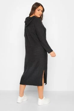 Robe-Pull Noire à Capuche Toucher Doux -GrandeTendance Boutique 1150c830 95e7 4a 301554 C
