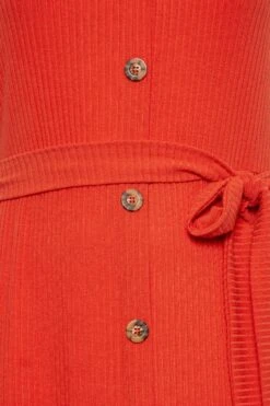 YOURS - Robe Rouge Boutonnée Maxi En Jersey -GrandeTendance Boutique 129fe972 caed 4e 137556 Z