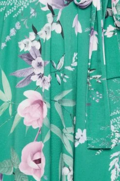 YOURS LONDON - Robe Verte Floral Design Portefeuille -GrandeTendance Boutique 12e39d02 91d1 49 162137 Z