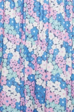 LIMITED COLLECTION - Robe Smocké Maxi Bleue & Rose Floral -GrandeTendance Boutique 12e82382 029f 4c 215603 Z
