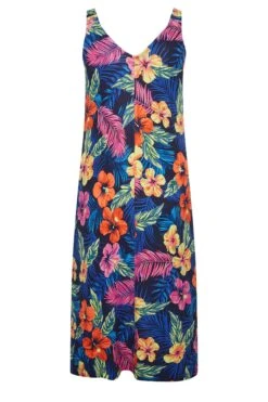 YOURS - Robe De Plage Midaxi Bleue Floral Tropical 15 YOURS - Robe De Plage Midaxi Bleue Floral Tropical -GrandeTendance Boutique 12fd6150 aa40 4b 150326 Y