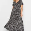 YOURS - Robe Noire Maxi Cache-Coeur Imprimé Floral -GrandeTendance Boutique 149d5ac0 12a3 44 302073 A