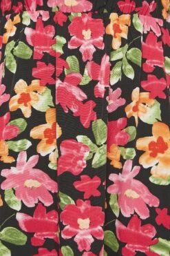 YOURS LONDON - Robe Noire Multi-Floral Style Bardot Demoiselle D'Honneur -GrandeTendance Boutique 1525f76e 4305 4b 161956 Z