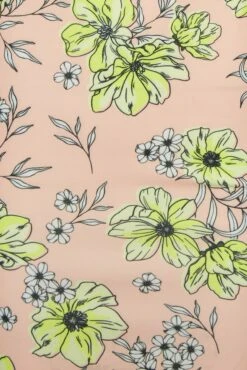 YOURS PETITE - Robe Rose Poudré Floral Jaune Cache-Coeur -GrandeTendance Boutique 1542b6da 9eb9 4c 174486 Z