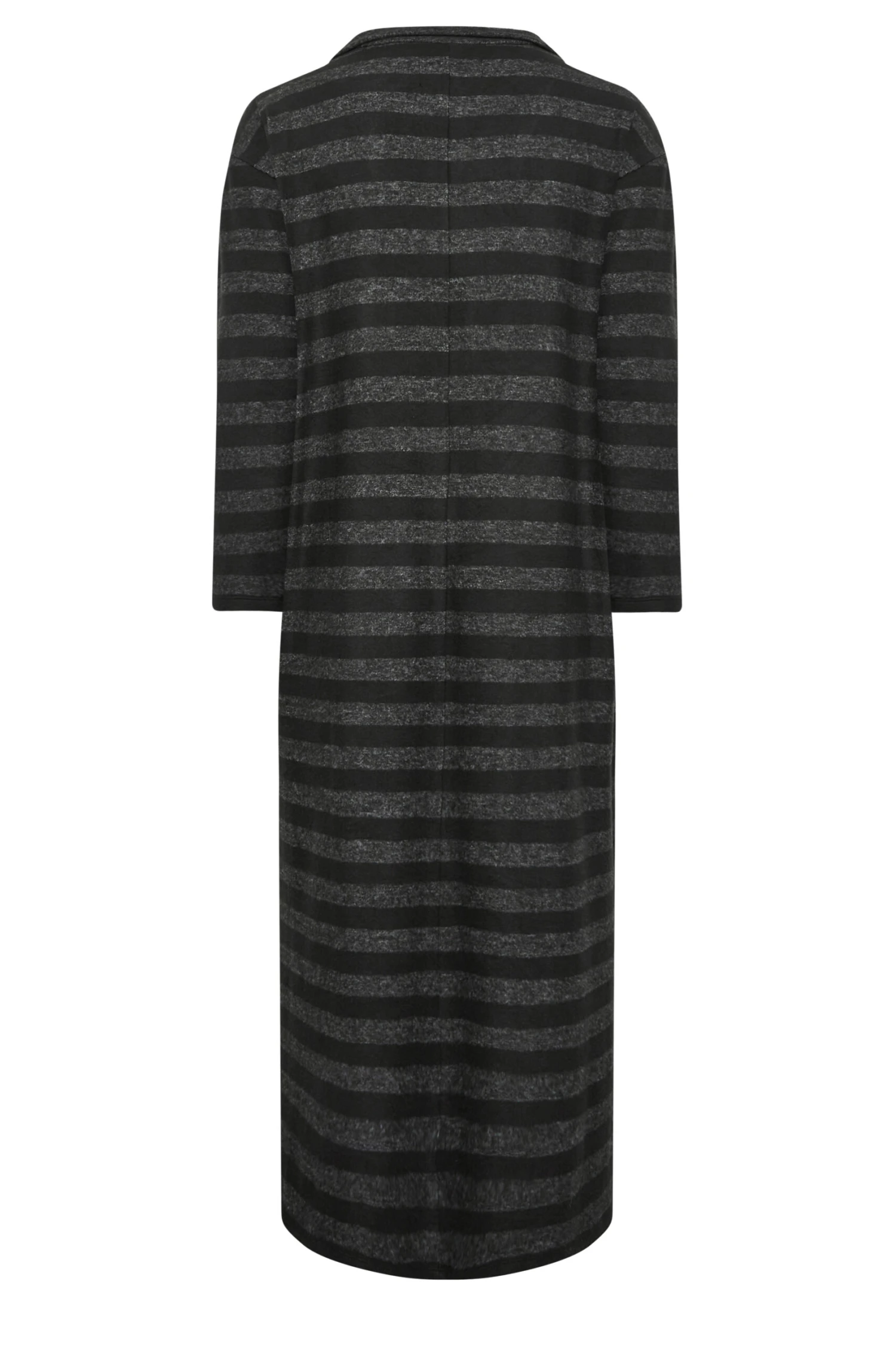 YOURS LUXURY - Robe-Pull Maxi Grise & Noire à Rayures 10 YOURS LUXURY - Robe-Pull Maxi Grise & Noire à Rayures – Image 8