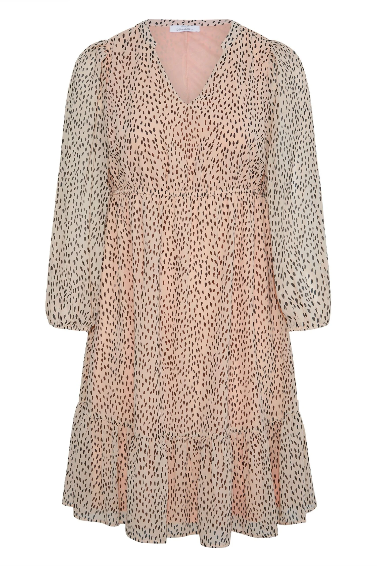 YOURS LONDON - Robe Rose Pâle Imprimé Dalmatien 8 YOURS LONDON - Robe Rose Pâle Imprimé Dalmatien – Image 6