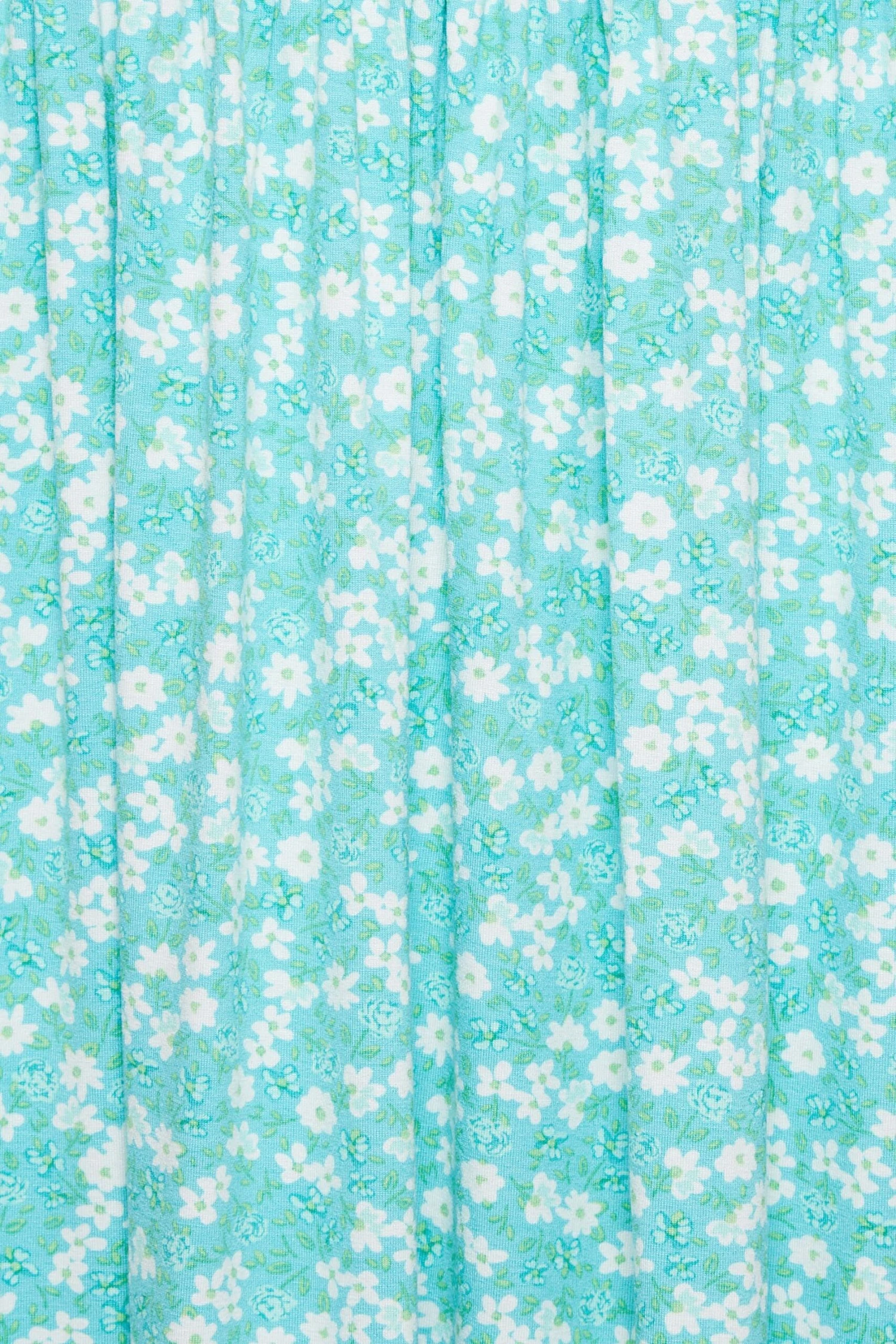 YOURS - Robe Bleue Turquoise Imprimé Floral Smocké Manches Courtes 7 YOURS - Robe Bleue Turquoise Imprimé Floral Smocké Manches Courtes – Image 5