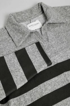 YOURS LUXURY - Robe-Pull Rayures Gris & Noir Manches Longues -GrandeTendance Boutique 17c8f1a9 4f93 42 301484 P