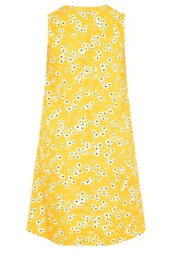 Robe Coupe Droite Jaune Imprimé Fleuri 15 Robe Coupe Droite Jaune Imprimé Fleuri -GrandeTendance Boutique 184f502d bbdc 41 173929 Y