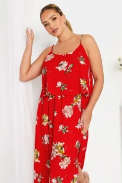 YOURS LONDON - Robe Rouge Floral Volantée Superposée 12 YOURS LONDON - Robe Rouge Floral Volantée Superposée -GrandeTendance Boutique 1a6395a7 6a5e 43 161944 D