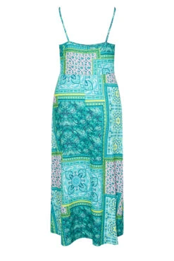 LIMITED COLLECTION - Robe Bleue Turquoise Patchwork Floral -GrandeTendance Boutique 1a9b8958 7efb 43 214927 Y