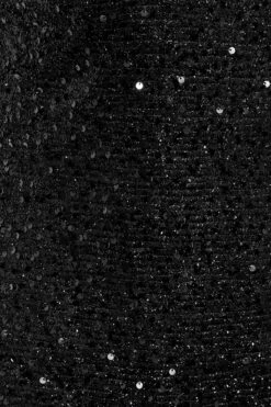 YOURS LONDON - Robe Sequin Noire Coupe Droite Manches Courtes -GrandeTendance Boutique 1b615a46 7551 45 161713 Z