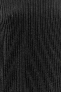 Robe Noire Maxi Texture Nervurée -GrandeTendance Boutique 1bd10b2f f41d 4b 137255 Z