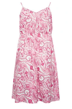 LIMITED COLLECTION - Robe D'été Rose Fines Bretelles Paisley Volanté -GrandeTendance Boutique 1d530cfc ff2f 45 215790 Y