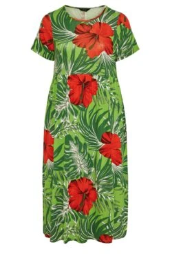 Robe Verte & Rouge Tropical Manches Courtes à Poches 14 Robe Verte & Rouge Tropical Manches Courtes à Poches -GrandeTendance Boutique 1fa854a2 9f1a 49 300970 X