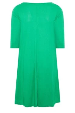YOURS - Robe Verte Fluide Drâpée à Poches -GrandeTendance Boutique 1ffe3f4d 630a 4a 301912 Y