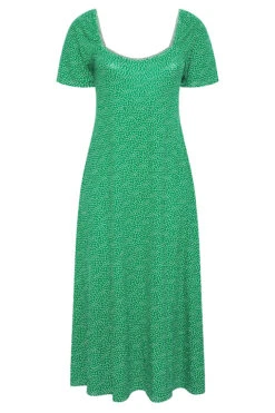 LIMITED COLLECTION - Robe Verte Maxi Design à Pois -GrandeTendance Boutique 224728c6 0bfb 49 214444 F