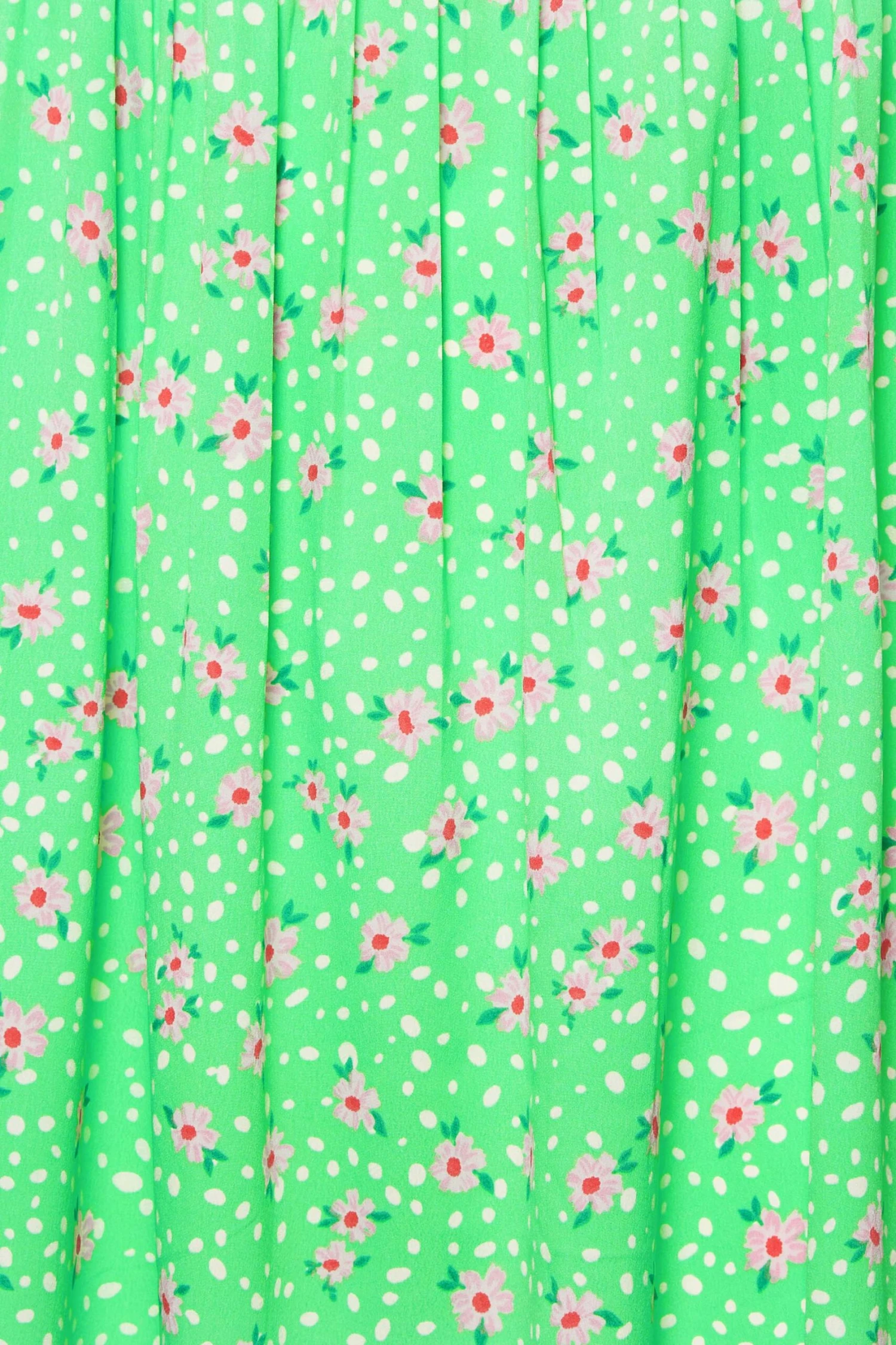 LIMITED COLLECTION - Robe Verte Floral Encolure Coeur 8 LIMITED COLLECTION - Robe Verte Floral Encolure Coeur – Image 6