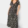 YOURS - Robe Noire Maxi Cache-Coeur Design Feuilles -GrandeTendance Boutique 23fbf4ac 611c 4f 301910 A
