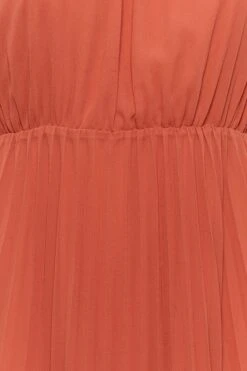 YOURS LONDON - Robe Orange Plissée Demoiselle D'Honneur -GrandeTendance Boutique 245a7888 3803 47 161885 Z