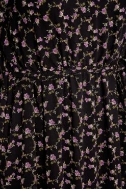 YOURS LONDON - Robe Maxi Noire Smocké Petite Fleurs -GrandeTendance Boutique 24a2b3e1 aecd 41 161123 Z