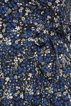 YOURS - Robe Maxi Bleue Marine Floral Cache-Coeur -GrandeTendance Boutique 2592532f e68c 48 301783 Z