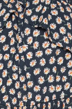 LIMITED COLLECTION - Robe Midaxi Bleue Marine Floral Bardot Volanté -GrandeTendance Boutique 26614bdf b3c6 4e 215642 Z