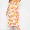 LIMITED COLLECTION - Robe Orange & Rose Midaxi Floral Smocké -GrandeTendance Boutique 268805e6 4bca 41 214478 A
