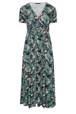 YOURS - Robe Maxi Cache-Coeur Noire Imprimé Feuilles Tropicales Volanté 14 YOURS - Robe Maxi Cache-Coeur Noire Imprimé Feuilles Tropicales Volanté -GrandeTendance Boutique 27dede4b 8aea 4d 302162 X