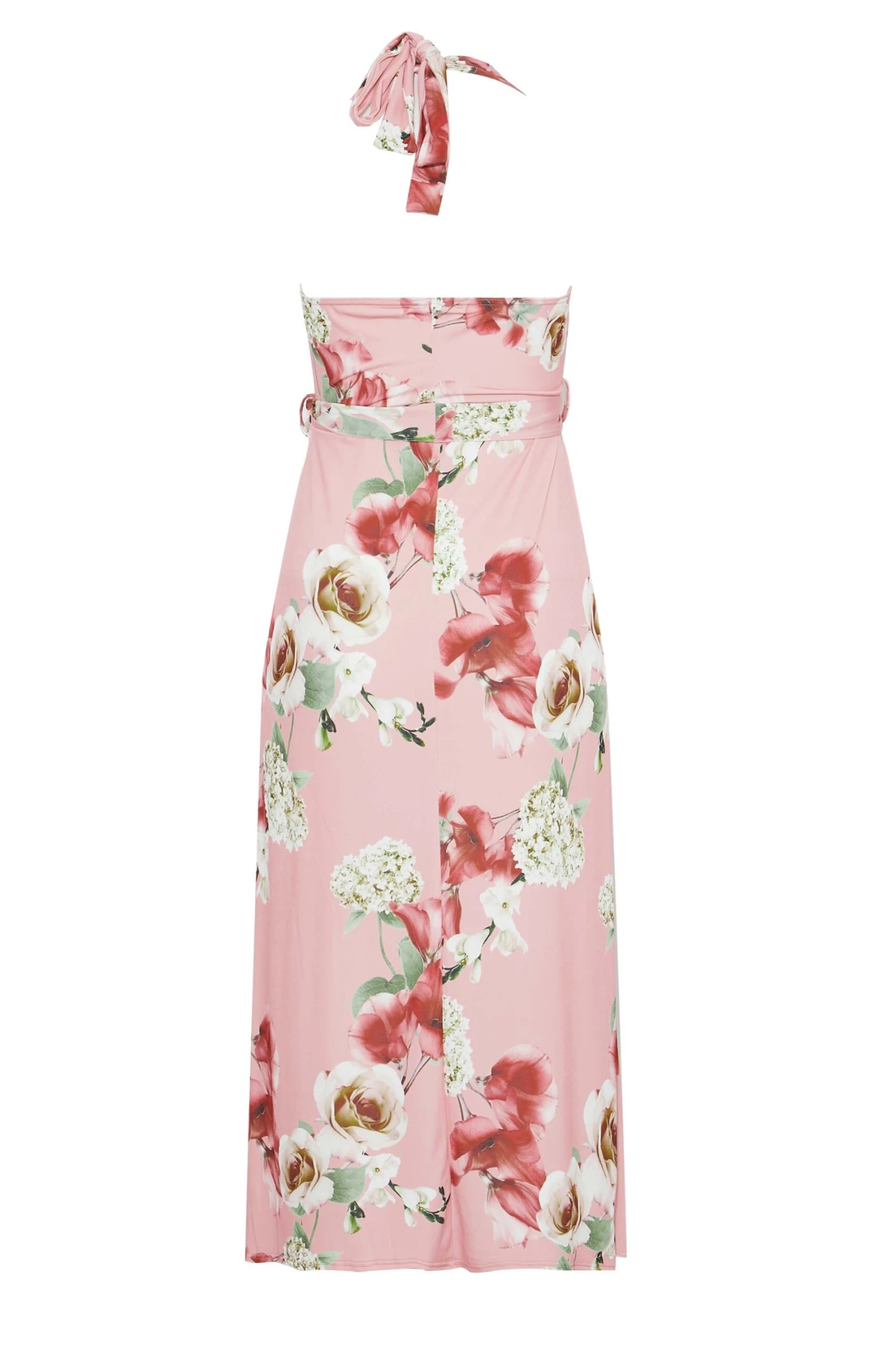 Robe Rose Pastel Floral En Maxi 9 Robe Rose Pastel Floral En Maxi – Image 7