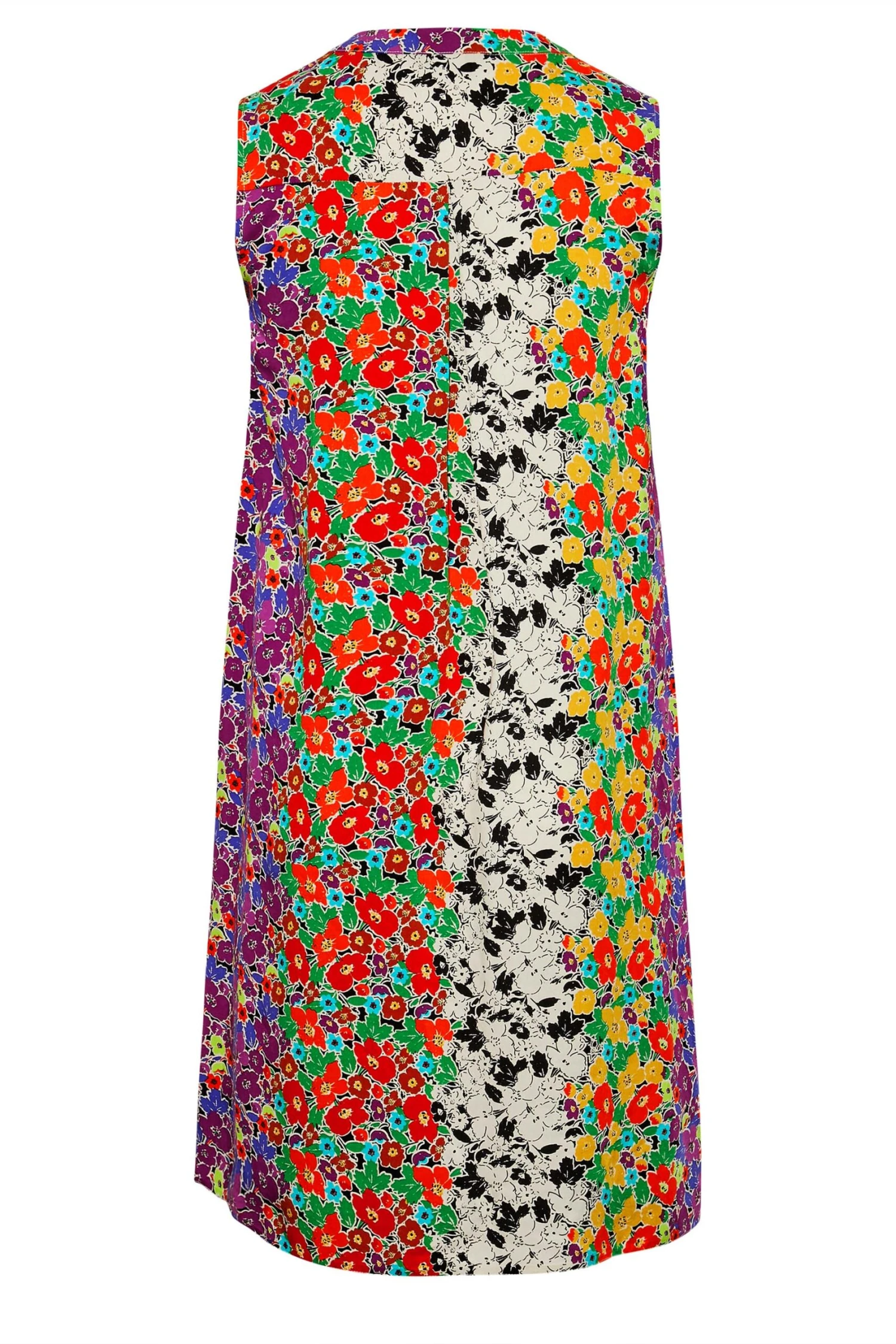 Robe Floral Multicolore Coupe Droite 8 Robe Floral Multicolore Coupe Droite – Image 6