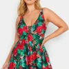 YOURS - Robe De Bain Verte & Rouge Tropical -GrandeTendance Boutique 2c2d9b27 e4a6 4d 150307 A