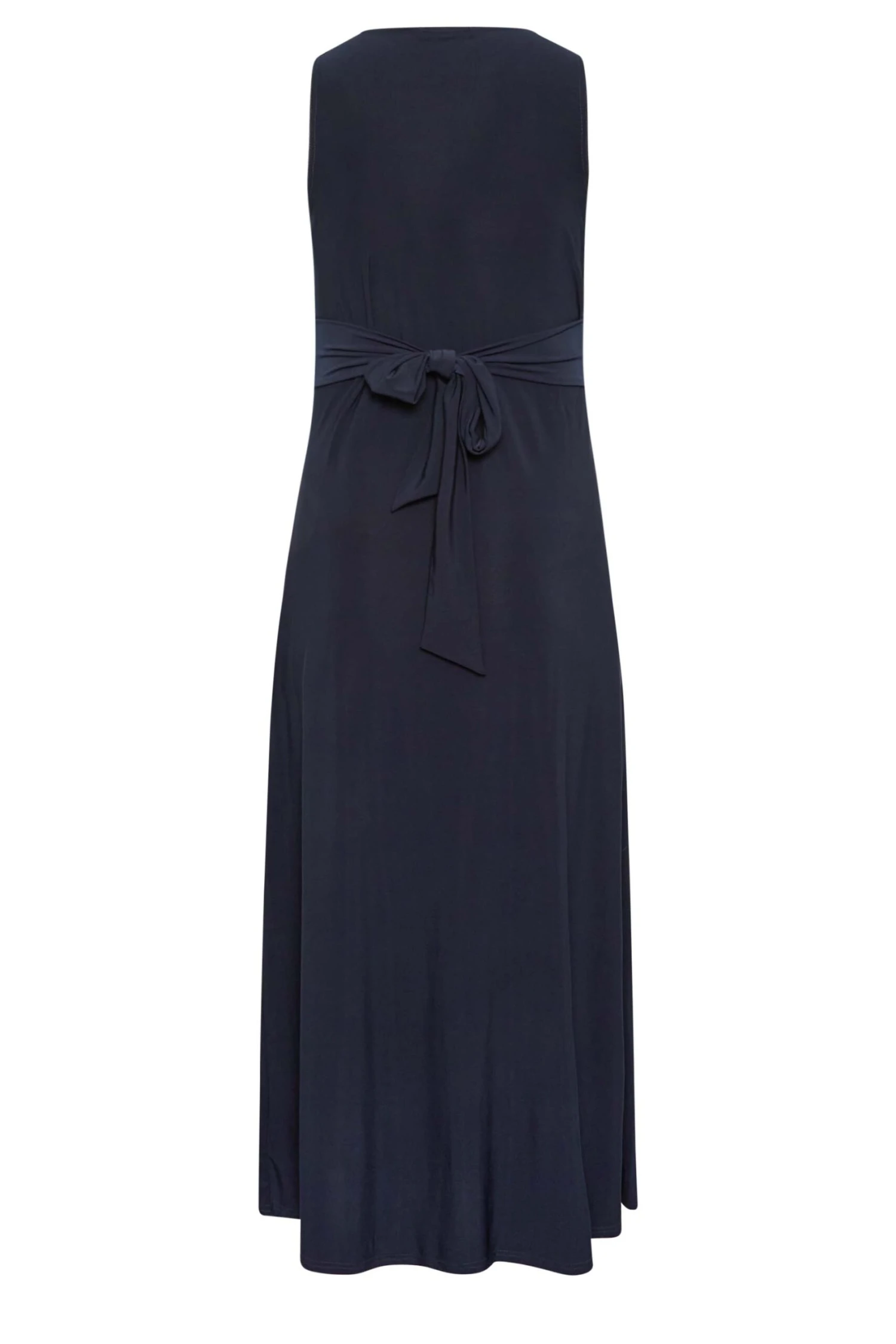 YOURS LONDON - Robe Maxi Bleue Marine Noeud Avant 9 YOURS LONDON - Robe Maxi Bleue Marine Noeud Avant – Image 7