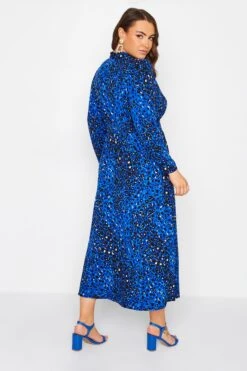 YOURS LONDON - Robe Maxi Bleue Animal Plissée -GrandeTendance Boutique 2c62c42e 8aad 48 161941 C